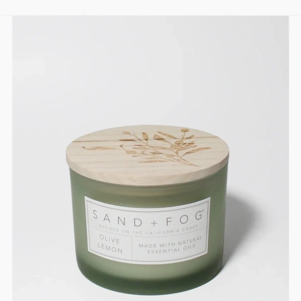 Sand + Fog Olive & Lemon Scented Candle